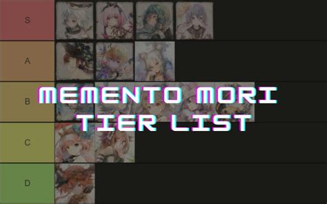 memento mori tier list 10/23/2022